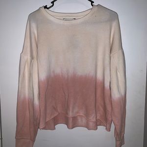 American Eagle Dip dyed balloon sleeve sweatshirt
